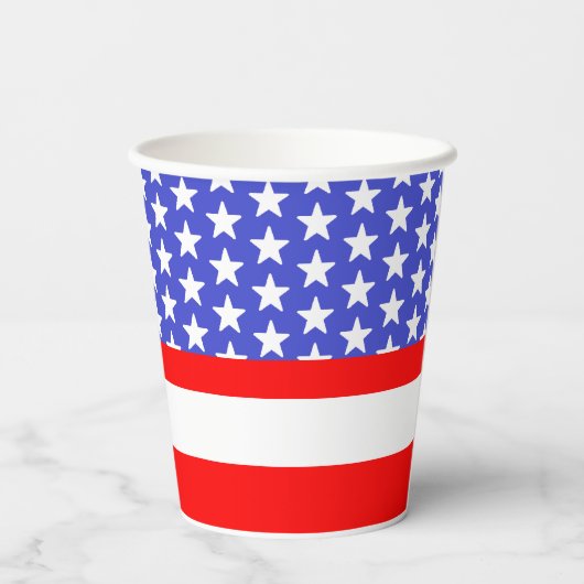 Red White & Due Baby Dusche Pappbecher (Rückseite)