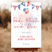 Red White & Due Baby Shower Napkins Serviette