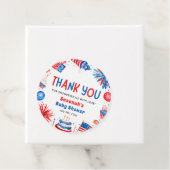 Red, White & Due Gender Neutral Baby Shower Geschenkanhänger (Beispiel)