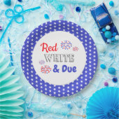 Red White & Due Pappteller (Party)