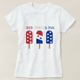 Red White Due Popsicles 4. Juli Babydusche T-Shirt