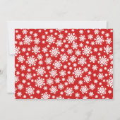 Red & White Festival frohe Weihnachten Fünf Fotos (Rückseite)