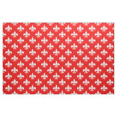 Red White Fleur-de-lis Textile Stoff (Fat Quarter (45,7 x 55,9 cm))