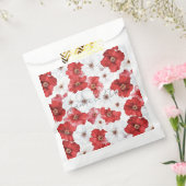 Red White Floral Wedding Geschenktütchen (Versiegelt)