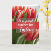 Red White Flower Thank You Card Karte (Gelbe Blume)