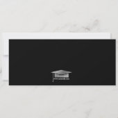 Red|White Foto Ticket Graduation Party Einladung (Rückseite)