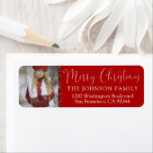 Red White FroChristmas Add FOTO Rücksendeadresse (Insitu)