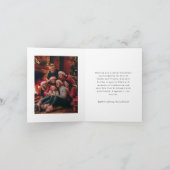 Red & White Frohe Weihnachten Foto (Innenseite)