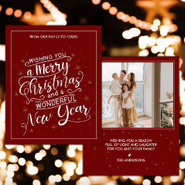 Red White frohe Weihnachten Weihnachten Neujahr We