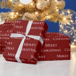 Red White Frohe Weihnachtsangebot Geschenkpapier