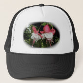 Red & White Fuscia Hat Truckerkappe (Vorderseite)