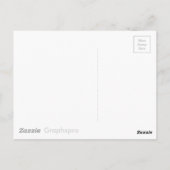 Red White Garbour Truck Cartoon Postkarte (Rückseite)