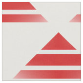 Red White Geo Triangle Muster Stoff (Nahaufnahme)