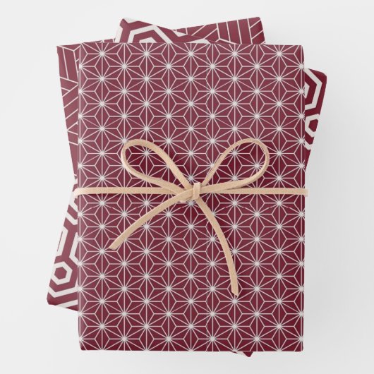 Red + White Geometric Muster | Geschenkpapier Set (Beispiel)
