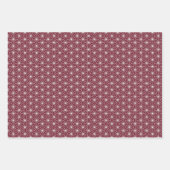 Red + White Geometric Muster | Geschenkpapier Set (Vorderseite)