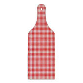 Red-White Gingham-CUTTING BOARD PADDLE Schneidebrett (Vorderseite)