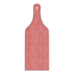 Red-White Gingham-CUTTING BOARD PADDLE Schneidebrett