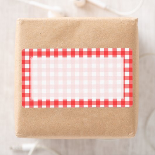 Red White Gingham Karo Pattern (Insitu)