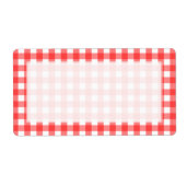 Red White Gingham Karo Pattern (Vorne)