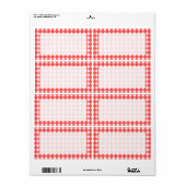 Red White Gingham Karo Pattern (Vorne)