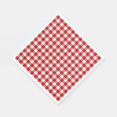 Red & White Gingham Karo Serviette (Ecke)
