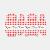 Red White Gingham Pattern Geschenkschachtel (Ungefaltet)