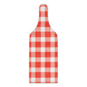 Red White Gingham Pattern Schneidebrett (Vorderseite)