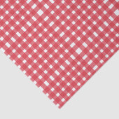 Red White Gingham Pattern Seidenpapier (Ausschnitt)