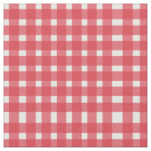 Red White Gingham Pattern Stoff (Nahaufnahme)