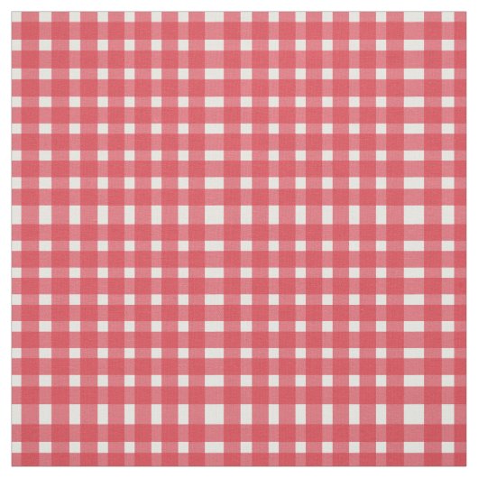 Red White Gingham Pattern Stoff (Muster)