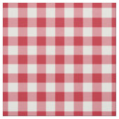 Red & White Gingham Plaid Stoff (Muster)
