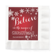 Red White glaubte Weihnachten Party Custom