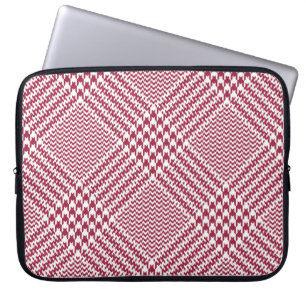 Red White Glen Kariert: Tweed Tartan Laptopschutzhülle