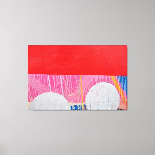 Red & White Graffiti - Street Art Collection Leinwanddruck (Vorderseite)