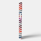 Red White Gray Zickzack Zigzag Monogram Case Mate (Rückseite / Rechts)