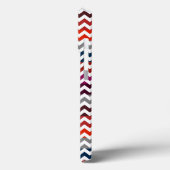 Red White Gray Zickzack Zigzag Monogram Case-Mate iPhone Hülle (Rückseite / Links)