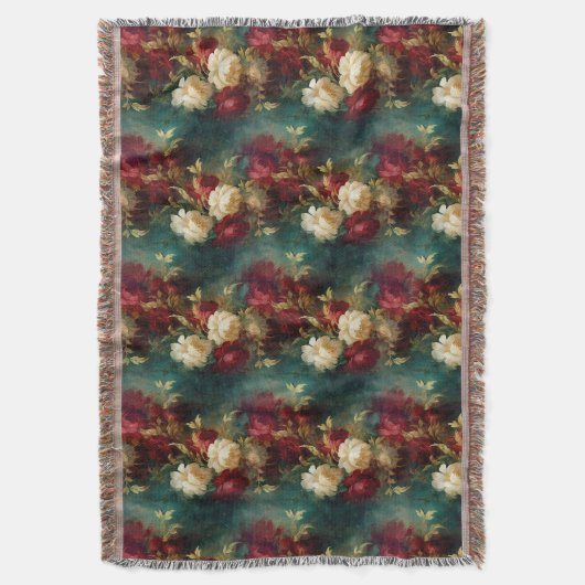 Red White Green Blume Decke (Vorderseite Vertikal)