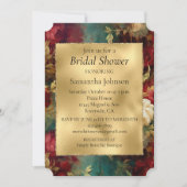 Red White Green Blume Einladung (Vorderseite)