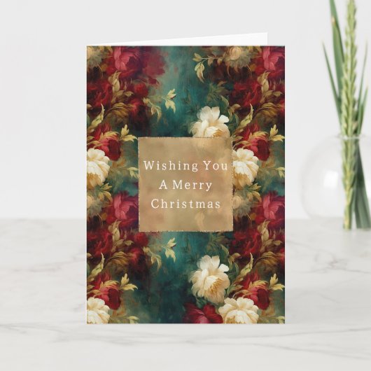 Red White Green Blume Karte (Vorderseite)