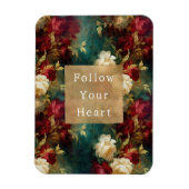 Red White Green Blume Magnet (Vertikal)