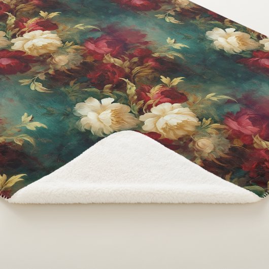 Red White Green Blume Sherpadecke (3/4)