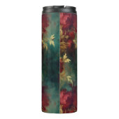 Red White Green Blume Thermosbecher (Rückseite)