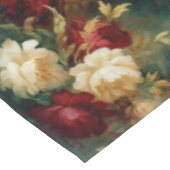 Red White Green Blume Tischdecke (Schrägansicht)