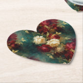 Red White Green Blume Untersetzer (angewinkelt)