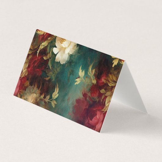 Red White Green Blume Vielen Dank (Rückseite)