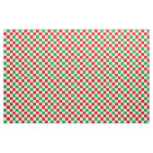 Red White Green Checkered Pattern Design  Stoff (Yard (91,4 cm))