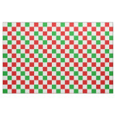 Red White Green Checkered Pattern Design  Stoff (Fat Quarter (45,7 x 55,9 cm))