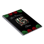 Red White Green Mis Quince Anos 15 Quinceañera Notizblock (Rechte Seite)