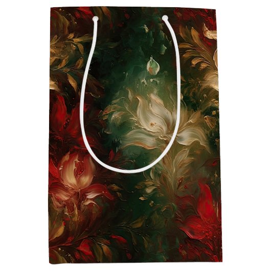 Red White Green Mittlere Geschenktüte (Vorderseite)