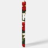 Red White Green Poinsettia Blume Muster Case-Mate iPhone Hülle (Rückseite / Rechts)